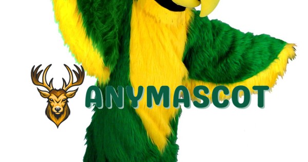 Green Parrot Bird Mascot Costume