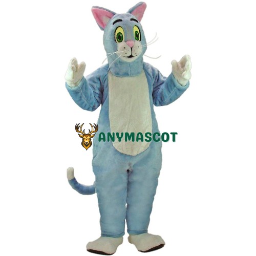Blue Cat Mascot Costume