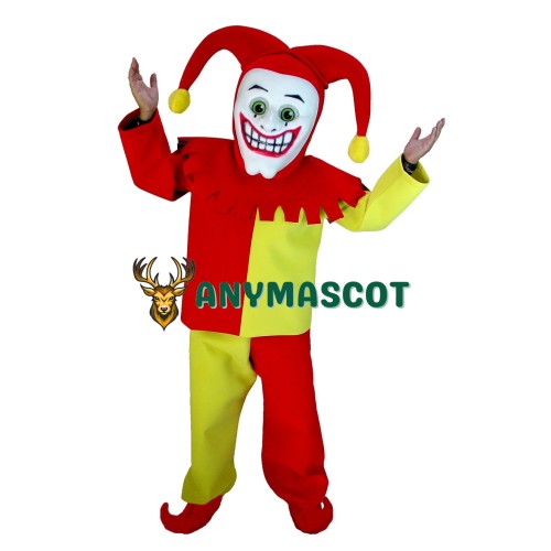 Joker Court Jester Mascot Costume
