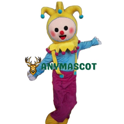 Adult Cartoon Clown Mascot Costume