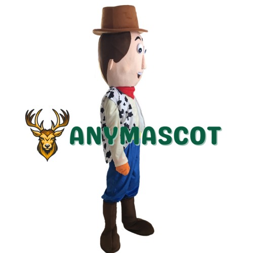 Cartoon Cowboy Woody Mascot Costume