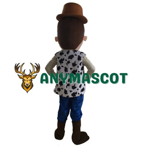 Cartoon Cowboy Woody Mascot Costume