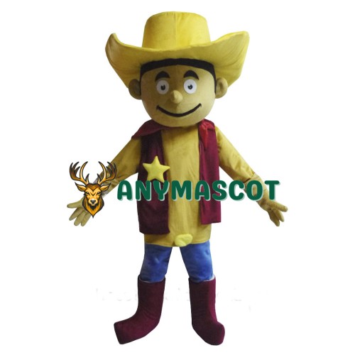 Red Clothes Cowboy Woody Mascot Costume