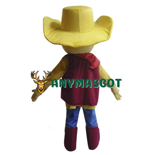 Red Clothes Cowboy Woody Mascot Costume