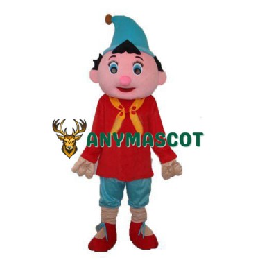Pinocchio Boy Mascot Costume
