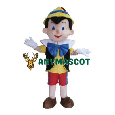 Pinocchio Mascot Costume Adult Halloween Cartoon Mascot