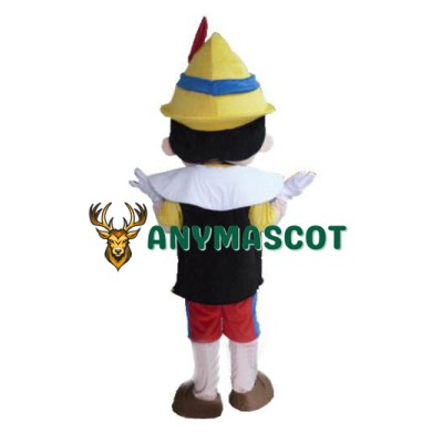Pinocchio Mascot Costume Adult Halloween Cartoon Mascot