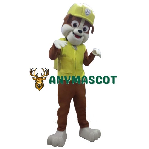 Paw Patrol Rubble Dog Mascot Costume