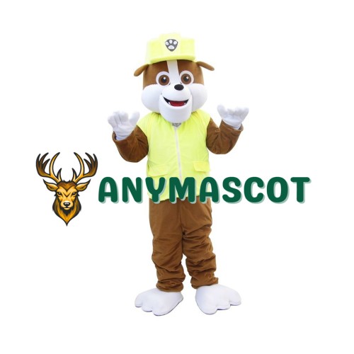 Paw Patrol Rubble Dog Mascot Costume