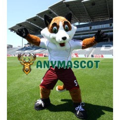 High Quality Soccer Fox Mascot Costume