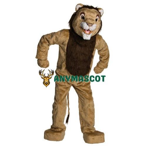 Plush Adult Deluxe Lion Mascot Costume