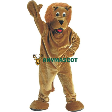 Happy Adult Lion Mascot Costume