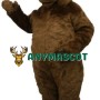 Cute Brown Mascot Costume Deer with Santa Hat