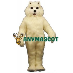 White Dog Mascot Costume