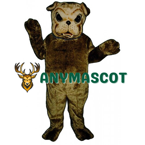 Brown Bulldog Mascot Costume