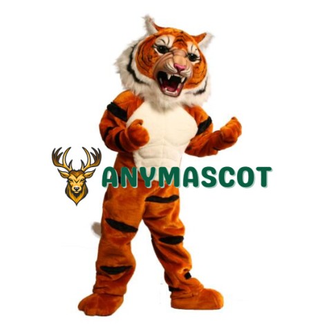 Super Muscle Tiger Mascot Costume