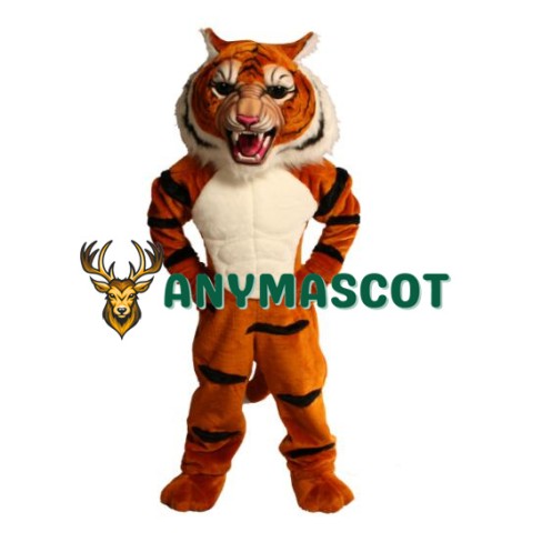 Super Muscle Tiger Mascot Costume