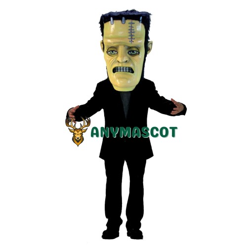 Frankenstein Monster Head Mascot Costume