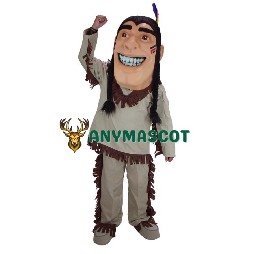 Happy Brave Indian Mascot Costume