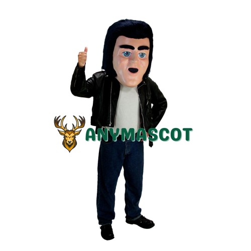 50's Guy Mascot Head Costume