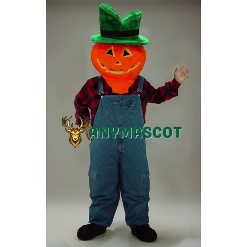 Jack-O-Lantern Head Mascot Costume