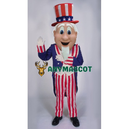 Uncle Sam Patriotic Costume Mascot