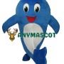 2nd Version of Blue Dolphin Mascot Adult Costume