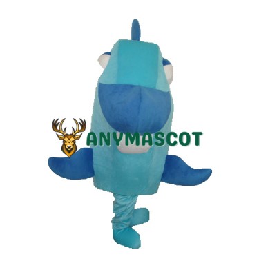 Blue Fish Mascot Adult Costume