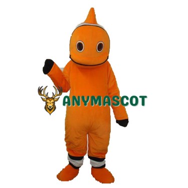 Orange Little Clownfish Mascot Adult Costume