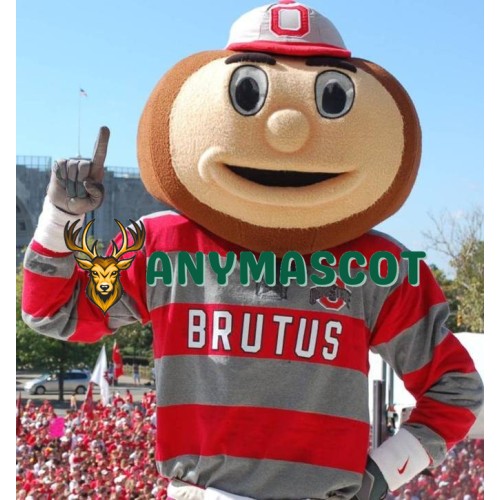 College University Brutus Buckeye Mascot Costume