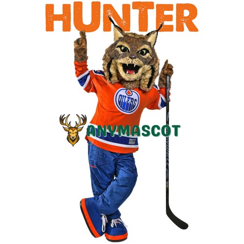 Edmonton Oilers mascot Hunter