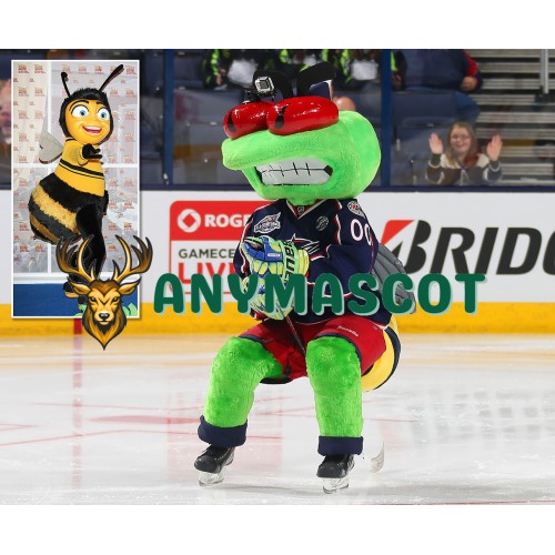 Columbus Blue Jackets mascot Stinger inset Bee Movie Barry