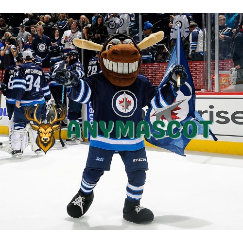Winnipeg Jets mascot Mick E Moose