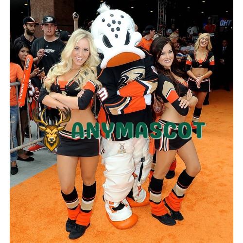 Anaheim Ducks mascot Wild Wing Power Players Ice Girls