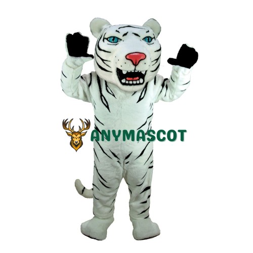 Albino Tiger Mascot Costume
