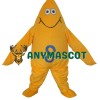 Yellow Starfish Short Plush Adult Mascot Costume