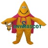 Yellow Starfish Short Plush Adult Mascot Funny Costume