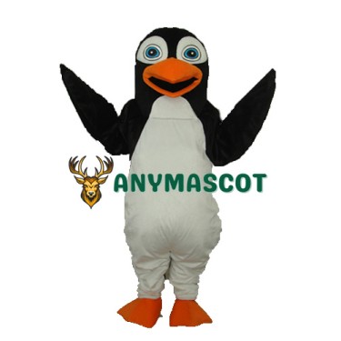 Black Penguin Mascot Adult Costume