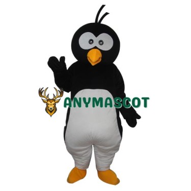 Round Head Penguin Mascot Adult Costume