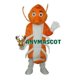 Long Moustache Lobster Mascot Adult Costume