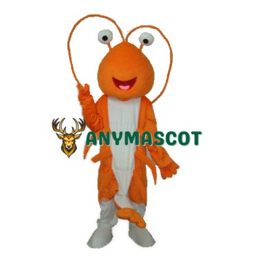 Prawn Mascot Adult Costume