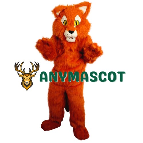 Orange Panther Mascot Costume