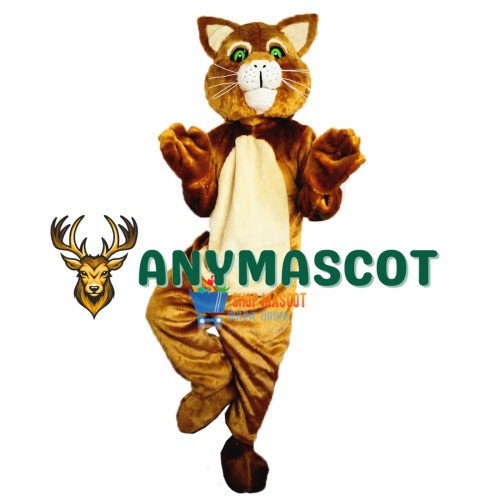 Brown Cat Mascot Costume Adult Costume