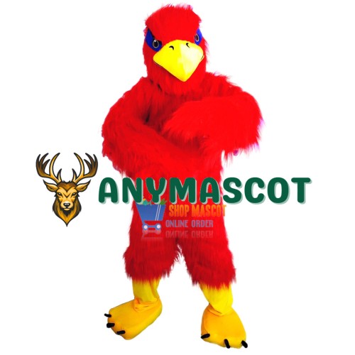 Red Hawk Mascot Costume Adult Costume