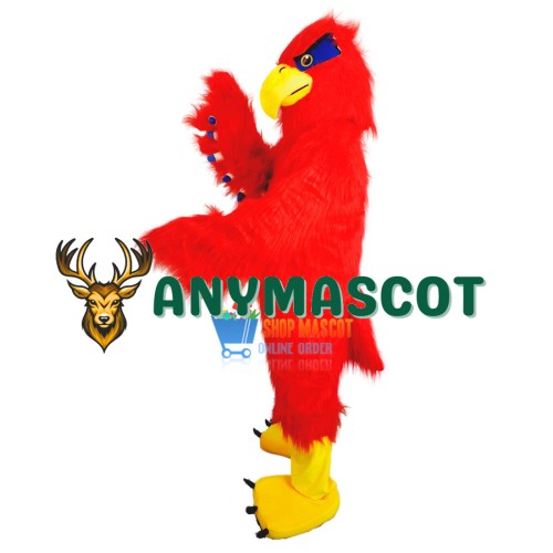 Red Hawk Mascot Costume Adult Costume