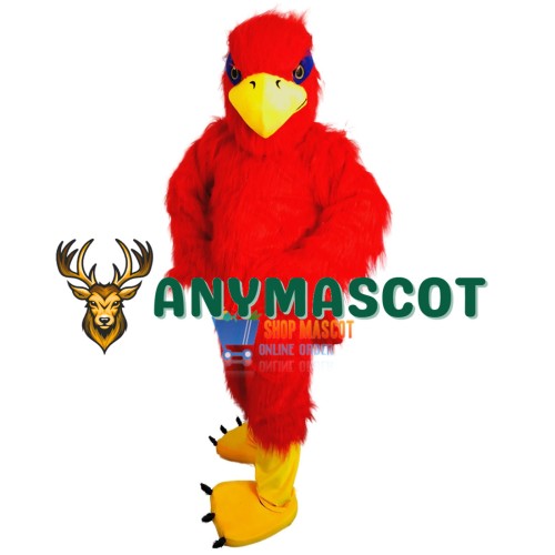 Red Hawk Mascot Costume Adult Costume