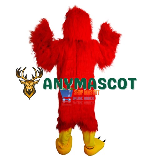 Red Hawk Mascot Costume Adult Costume