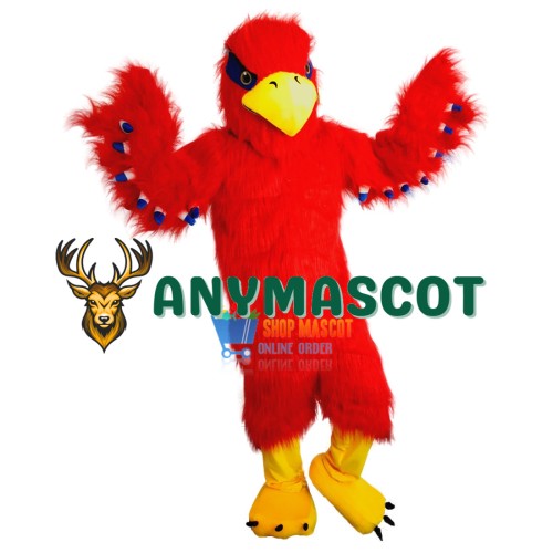 Red Hawk Mascot Costume Adult Costume