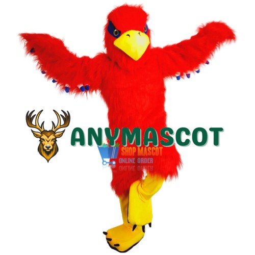 Red Hawk Mascot Costume Adult Costume