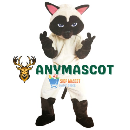 Sally Siamese Cat Mascot Costume Adult Costume